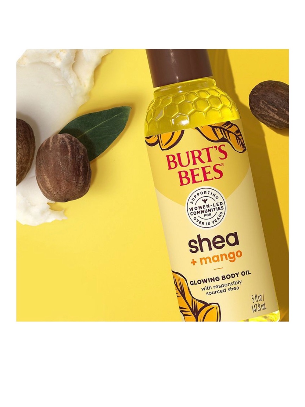 Burt's Bees Shea + Mango Glowing Body Oil - NWOT